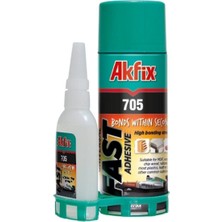 Akfix 705 Hızlı Yapıştırıcı Sprey:400 Ml Jel:100 Gr Ga065