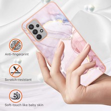 Cool-M Samsung Galaxy A32 4g Eu Versiyonu Için Şok Geçirmez Imd Elektrapan Mermer Desen Tasarımı Yumuşak Tpu Koruyucu Kapak Kasası (Yurt Dışından)