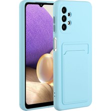 Cool-M Samsung Galaxy A32 4g Için Kart Tutucu Kapağı Ile Damla Dayanıklı Yumuşak Tpu Telefon Kılıfı (Yurt Dışından)