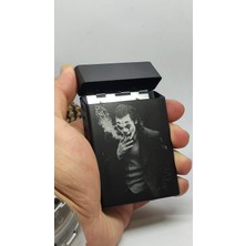 Giftoloji Kişiye Özel Yazı-Resim-Logo Yapılabilir Siyah Slim Sigara Kutusu - Resimli Tabaka