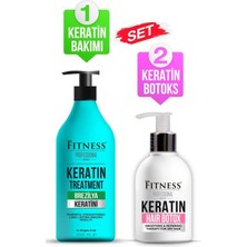 Fitness Professional Saç Düzleştirici Keratin Bakımı Brezilya Fönü 1000ML + Hair Botox 250ML