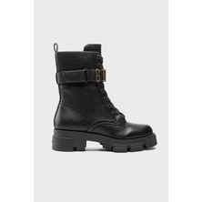 Guess Madox Logolu Fermuarlı Kadın Bot FL8MDX ELE10 Black