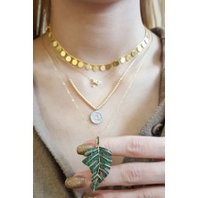 MorMajor Silver Ithal Yapraklı Gümüş Kolye