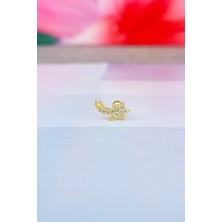 MorMajor Silver Ithal Aries Gümüş Piercing Küpe