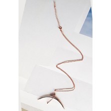 MorMajor Silver Zirkon Taşlı Tasarım Gümüş Kolye
