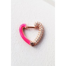 MorMajor Silver Tekli Mini Lovely Pembe Ithal Gümüş Küpe
