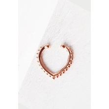 MorMajor Silver Italyan Kalplı Toplu Gümüş Kıkırdak