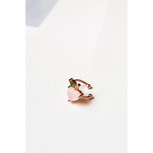 MorMajor Silver Tekli Ithal Minicik Elma Gümüş Kıkırdak-Sağ