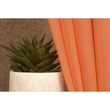 Massarelli Etamin Tül Turuncu  1-3 Sık Pile 100X260