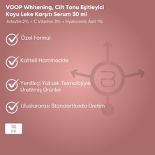 Voop Whitening, Cilt Tonu Eşitleyici, Koyu Leke Karşıtı Serum 30 ml