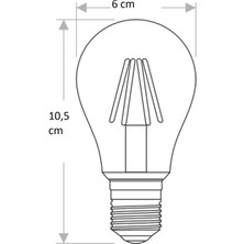 CT-4285 4W E27 Amber Rustik LED Ampul (12ADET)