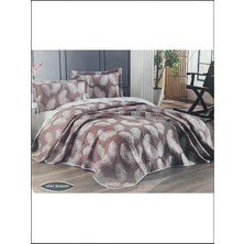 Kristal Daily Yatak Örtüsü Leaf Bordo Çift Kişilik