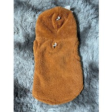 Dcs Kedi-Köpek Kıyafeti Kahve Kurdeleli Peluş S-M- L Beden