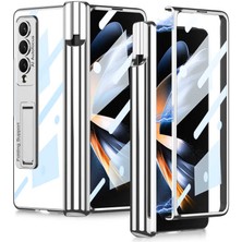 Fogy Samsung Galaxy Z Fold 4 Kılıf Kasa ve Ekran Koruyucu 360 Tam Koruma Kapak+Kalem Bölmeli