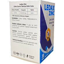 Ledapharma Ledax Zinc 30 Kapsül