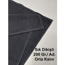 Mef Collection Berber Kuaför Havlusu Denizli Siyah 50x90 cm 12'li