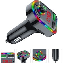 Concord C613 Rgb Işıklı Bluetoothlu USB Bellek, Hafıza Kartı ve 3.1A+1A Şarj Girişli Fm Transmitter