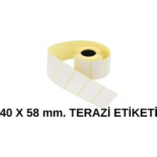 MST Etiket Terazi Etiketi 40 x 58 mm 500'lü Sarım