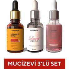 Luis Bien C Vitamini + Kolajen Serum + Hyaluronik Asit 3'lü Set