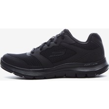 Skechers Erkek Siyah Spor Ayakkabı Hafif ve Esnek Yapı, Flex Lite Taban ile Günlük Kullanıma Uygun