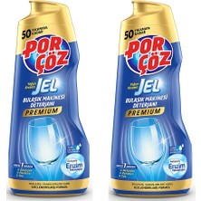 Porçöz Premium 900 ml 50 Yıkama Yoğun Kıvamlı Bulaşık Jel Deterjanı 1+1 2 Adet