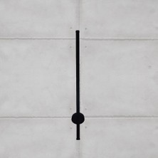 Acrolite 70 cm  Modern Dekoratif Çubuk LED Duvar Aplik (Yuvarlak Rozanslı)