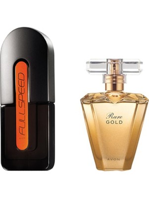 Avon Fullspeed Edt 75 ml Erkek + Rare Gold Edp 50 ml Kadın 2li Set