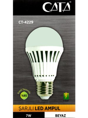 Cata Ct 4229 Şarjlı Led Ampul Beyaz