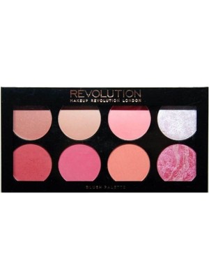 Revolution Ultra Blush Palette Aydınlatıcı 8 Ton Ten Renkli Vegan ve Glutensiz Ürün