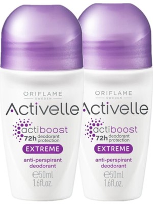 Oriflame Activelle Extreme Roll-On Deodorant 72 Saat Koruma 2 Adet