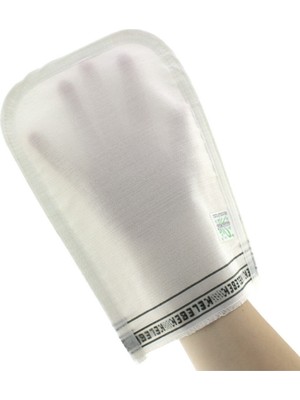 Kelebek Kese Kalın Beyaz Banyo Hamam Kesesi 60 Adet Kod 162