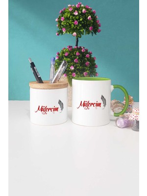 Hedizu Mütercim Hediye Yeşil Kupa Bardak Kalemlik