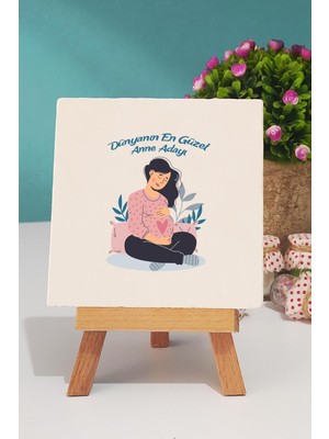 Hedizu Hamile Anne Adayı Dekoratif Taş Baskı