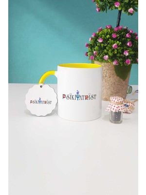 Hedizu Psikiyatrist Sarı Kupa Bardak Anahtarlık