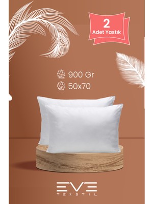 2 Adet Roll Pack Microfiber Kılıflı Silikon Yastık 900 gr