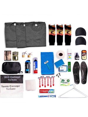 Curcuna 3'lü Havacı Tavsiye Asker Seti - Asker Malzemeleri - Bedelli ve Acemi Asker Malzemesi