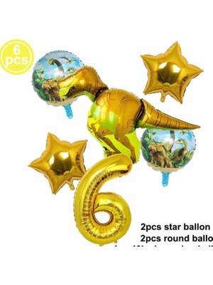 Parti Station Dinazor Konsept Yaş Balon Konsept Doğum Günü Set Yaş Balon Set