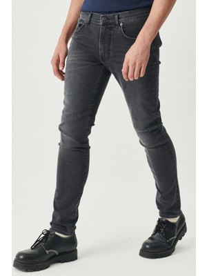 Riders By Lee Riders By Lee Kansas Slim Fit Normal Bel Antrasit Esnek Jean Kot Pantolon