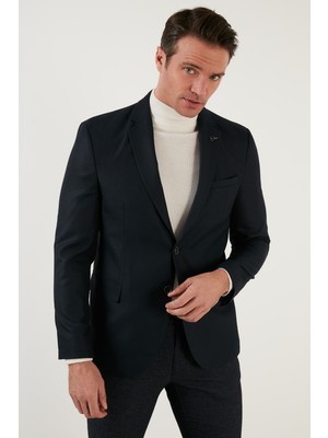 Buratti Regular Fit 6 Drop Çift Yırtmaçlı Blazer Ceket Erkek Ceket 216SERARDO