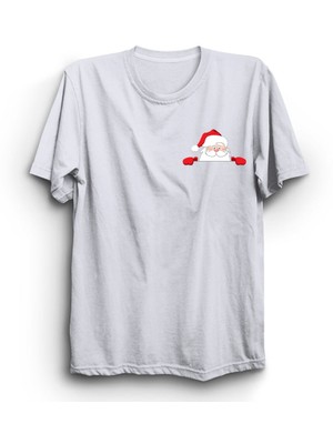 The Fame Box Noel Baba Logo, Ho Ho Ho, Yeniyıl, Yılbaşı, Merry Christmas Tişört