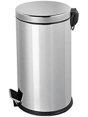 Abnturk Krom Pedallı Paslanmaz Çelik 16 Litre Çöp Kovası Içi Çıkabilen 2. Kovalıdır