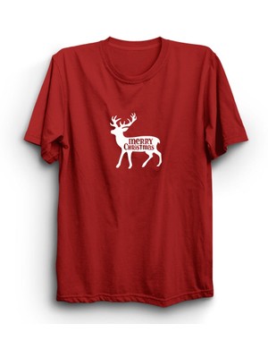 The Fame Box Geyik, Noel Baba, Yeniyıl, Yılbaşı, Merry Christmas Tişört