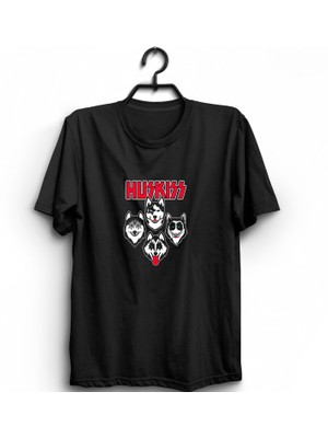 The Fame Box Huskiss, Kiss, Sibirya Kurdu, Husky, Müzik, Mizah Tişört