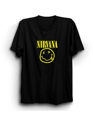The Fame Box Nirvana, Smile Logo, Rock, Metal Tişört