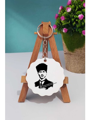 Hedizu Öğretmenler Günü Hediyesi Atatürk Asil Kan Anahtarlık