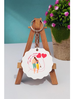 Hedizu  Sevgiliye Hediye Sevgililer Günü Hediyesi Anahtarlık