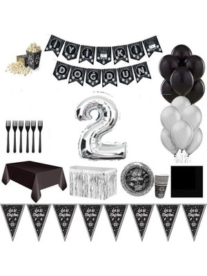 Çıtı Pıtı Store Lüks Gümüş Siyah 2 Yaş Konsept