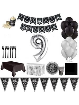 Çıtı Pıtı Store Lüks Gümüş Siyah 9 Yaş Konsept