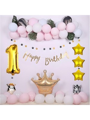 Çıtı Pıtı Store Happy Birthday Doğum Günü Seti 1 Yaş