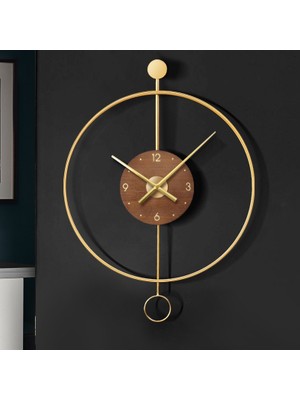 Aga Konsept Orbit Gold 60 Cm, Modern Dekoratif Metal Duvar Saati